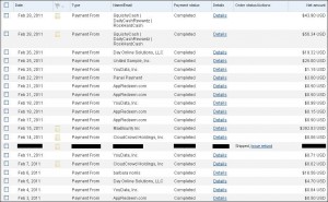 february proof of payments