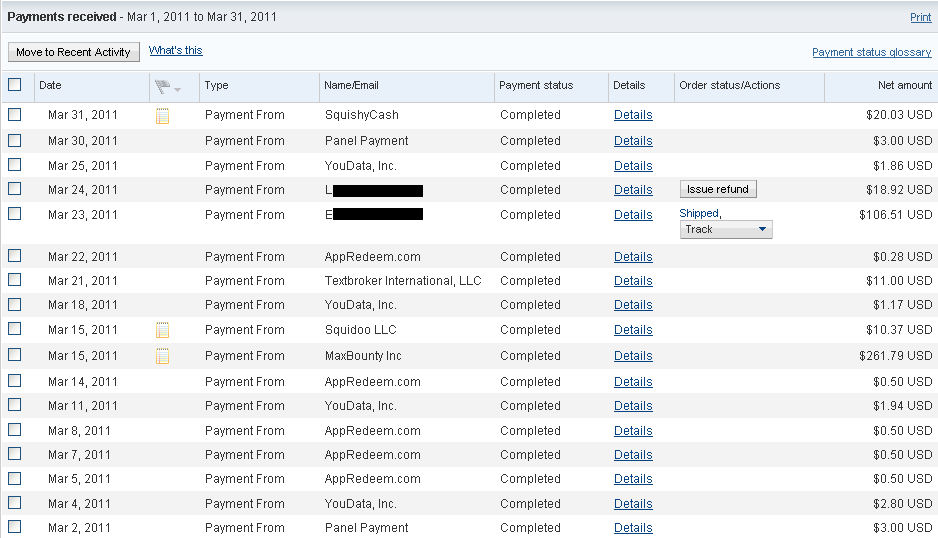 payments this month.