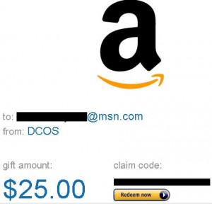 free amazon giftcard dcos