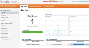 google analytics real time tracking