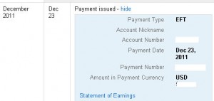 google adsense payment proof , make money online